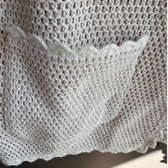 Sea New York Sally appliquéd Crocheted Shirt Coverup & Short Two Piece Tan Cream - Picture 13 of 16